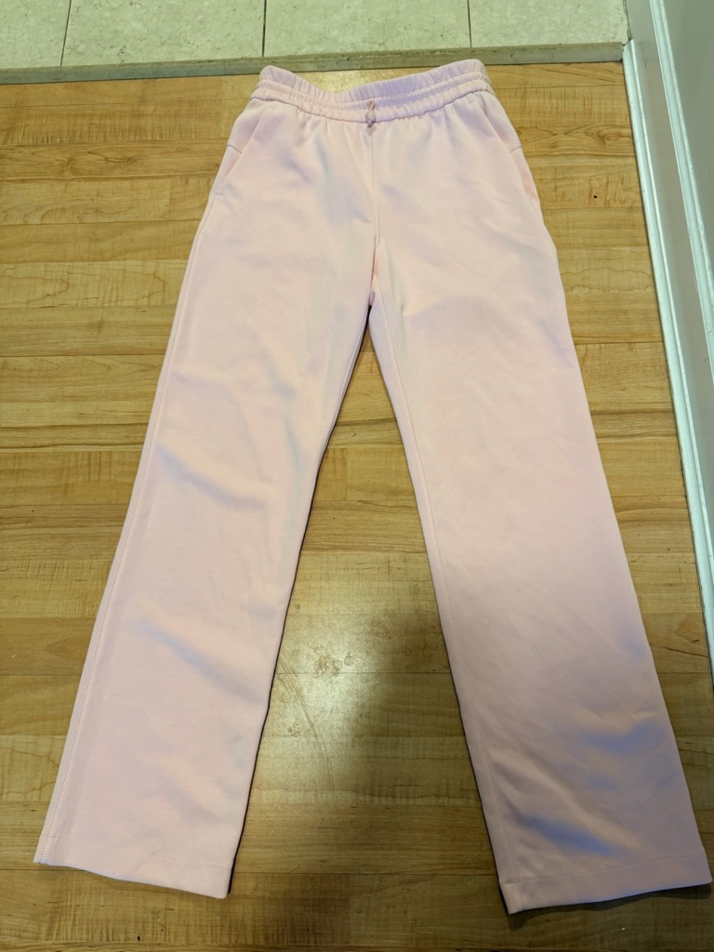 lululemon athletica Light Pink Lounge Pants with Logo Tag